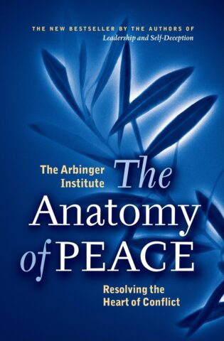 The Anatomy of Peace book cover blue